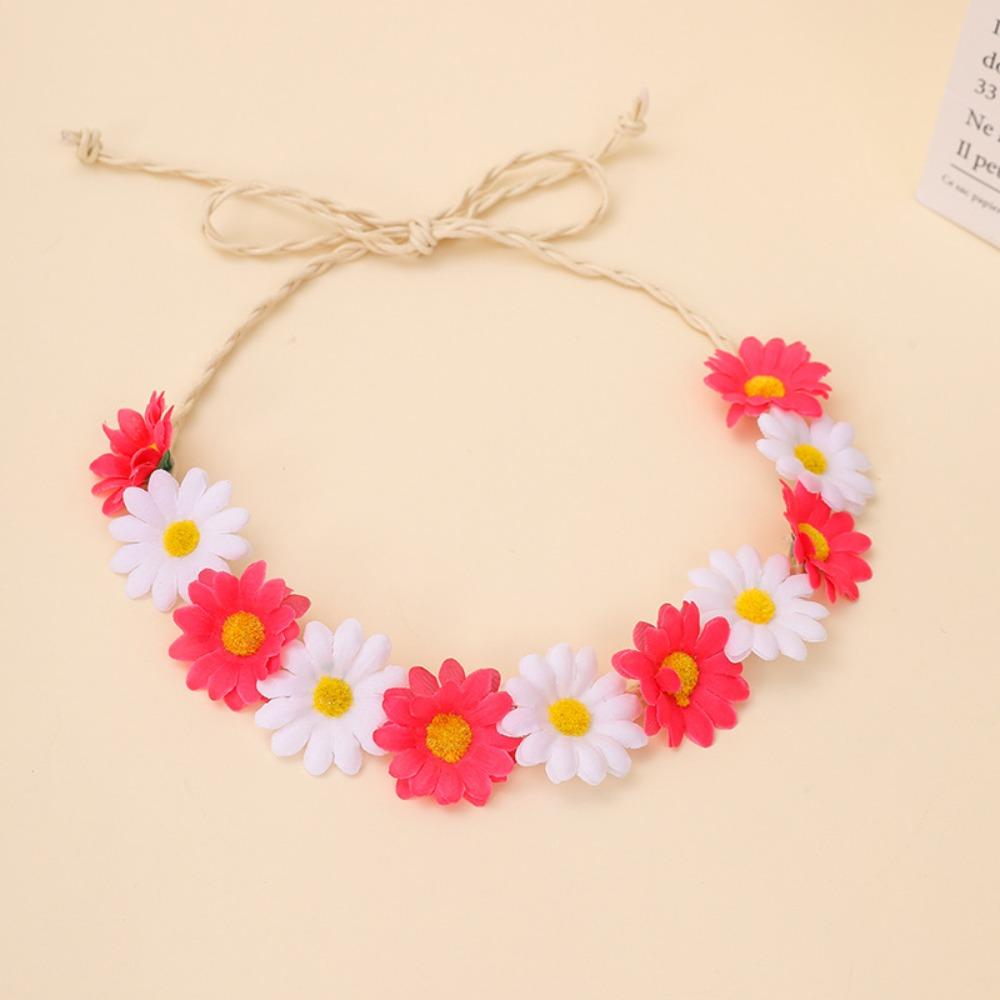 Flower Decoration Sunflower Headband Simulated Daisy Hairband  Festival Hair Accessories