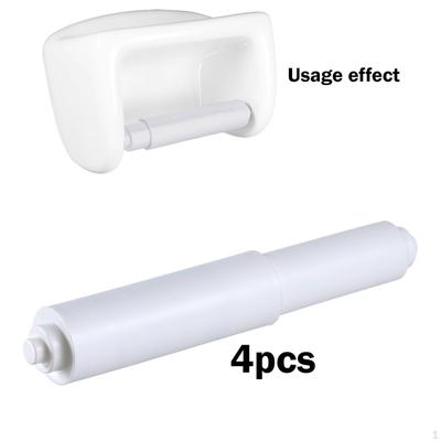4 Pieces Toilet Paper Holder Spring Load Roller Replacement Easy Installation Hardware Flexible