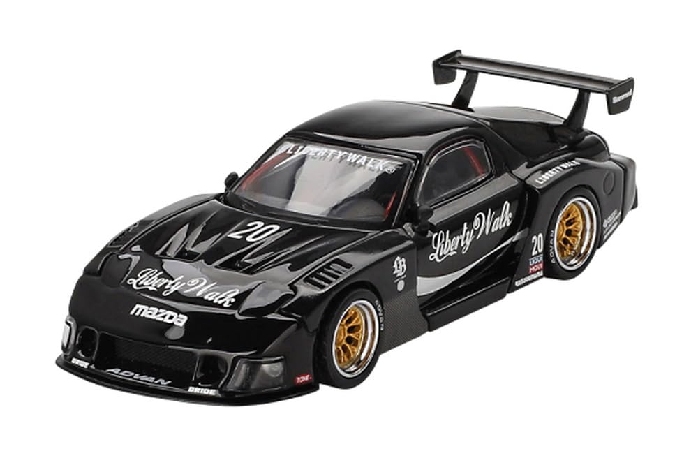 

Sunrich MINI GT Mazda Silhouette Liberty Walk Черный Готовое изделие RX-7 LB-Super (Левый руль)