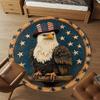 1PC American Eagle Flag Office Round Area Rug, Under Office Chairs Bedroom Living Room Home Decor,Carpet for Office, -1110234