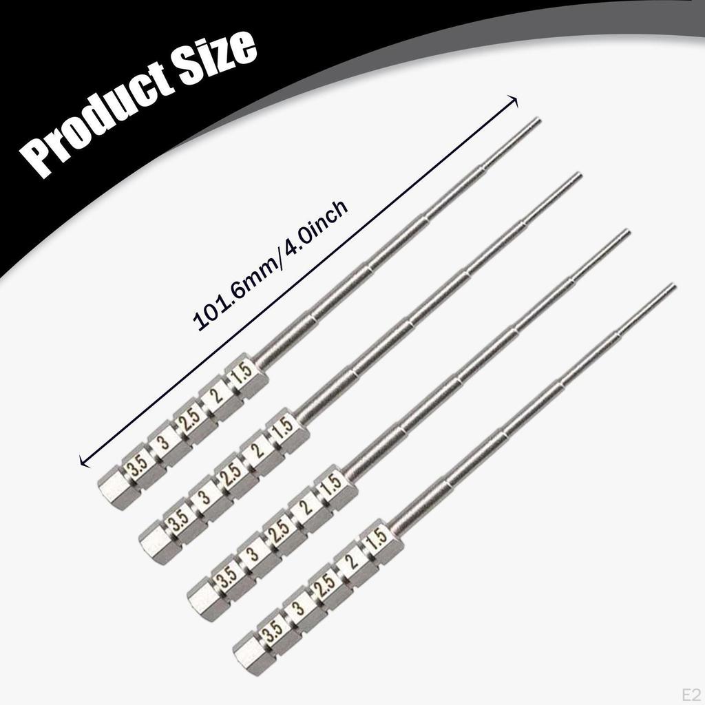4x Wire Wrapping Step Mandels Looping Working Coiling Rods DIY Jewelry Making Winding Rod Coil