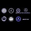 mewf5 2/4PCS automotive LED welcome light laser projector Mercedes-Benz A/B/C/GL/GLC/E E200l E300L E450L W212 2009-2016 attachment