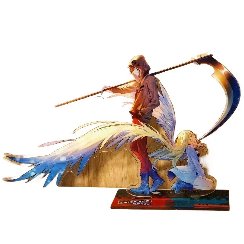 8*10cm Angels of Death Acrylic Stand Anime Peripheral Stand Model Desktop Display Ornament Collection Birthday Gift for Girl Boy