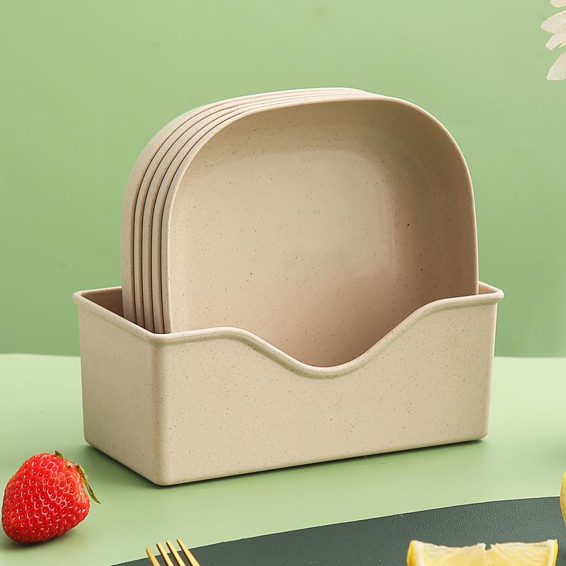 Japanese-Style Creative Plastic Bone Dish with Base