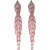Temperament Light Luxury Niche, Full Diamond Twisted Earrings and Earrings