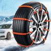 10pcs/Set Car Snow Anti-Skid Chains, Universal For Sedan, Hatchback, SUV, Van, Pickup, Snow Traction Straps
