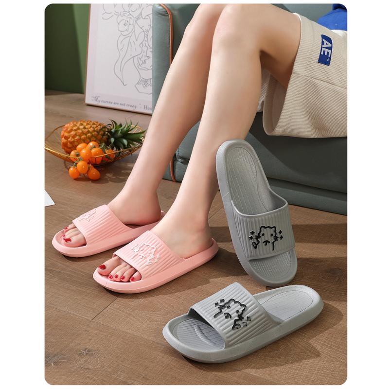 Kapcie damskie letnie słodkie kreskówki można nosić na zewnątrz kryty łazienka kąpiel antypoślizgowe sandały dla par męskie