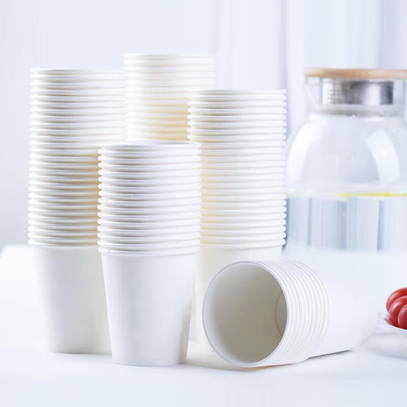 Fangcaodi White Thickened Disposable Paper Cups