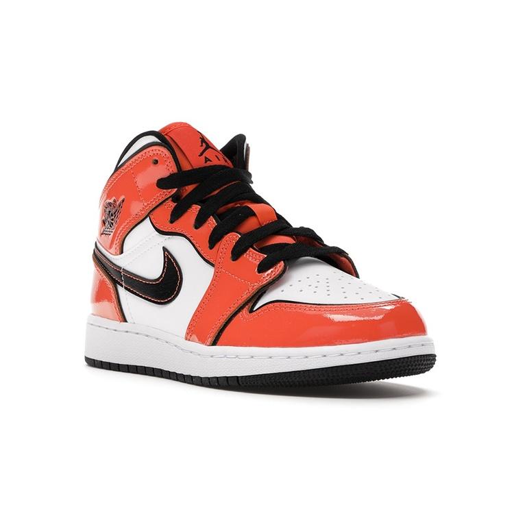 (GS) Air Jordan 1 Mid SE 'Turf Orange' Kids' BQ6931-802