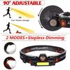 Powerful LED Headlamp, Long Battery Life Magnetic Fishing Light, Rechargeable Waterproof Headlight for Camping Hiking Cycling