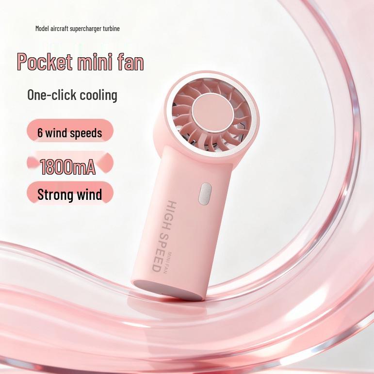 High-Speed Portable USB Rechargeable Mini Fan