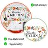 Bless This KITCHEN Wall Sticker Flower Butterfly Kitchen Utensils Self-adhesive Sticker Waterproof PVC Wall