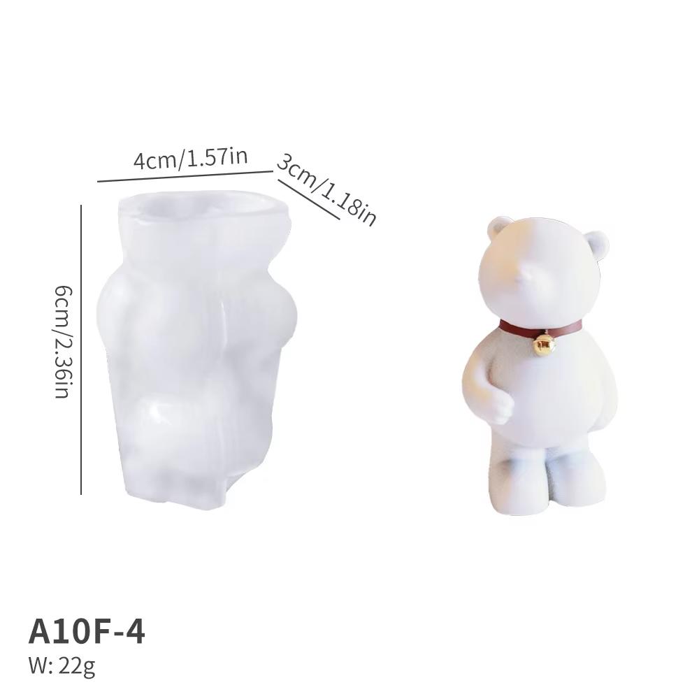 

Силиконовая форма для свечи «Мишка с цветком», семейная, мать и ребенок, мишка, аромагипс, форма на День святого Валентина, смола, ремесла, подарки