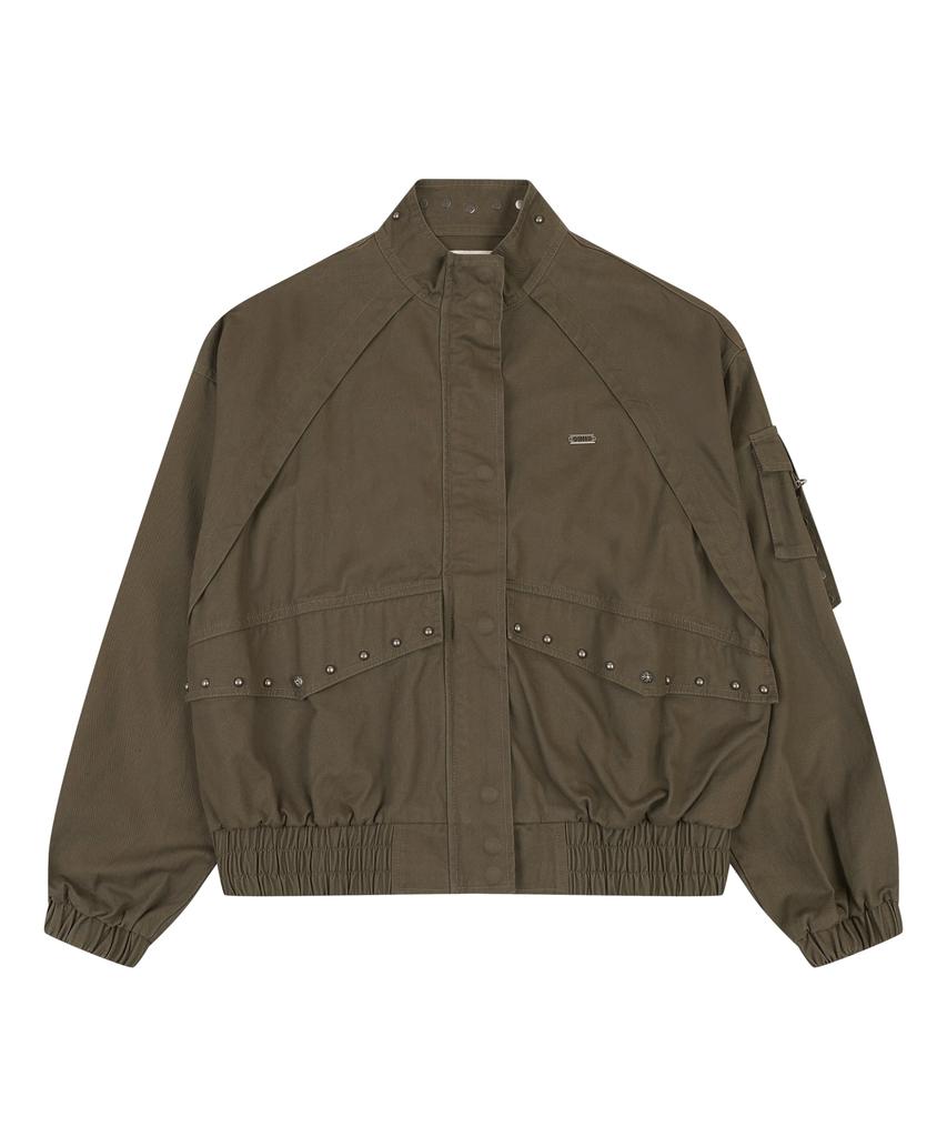 ORDINARY HOLIDAY Overfit Blouson Jumper [Khaki]
