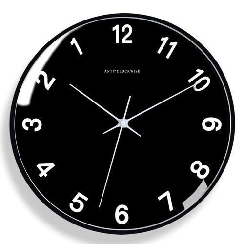 Reverse Clock Creative Time Back Art Decorative Round Wall Clock Modern Design Living Room Decoration Clock Wall Home Decoration