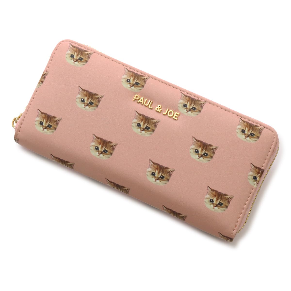

Joe Long Wallet Round Zipper Nunet Synthetic Leather All Over Pattern ACCESSOIRES Pink [Paul & Joe] [Paul & Accessoire] Women s PJA-W871
