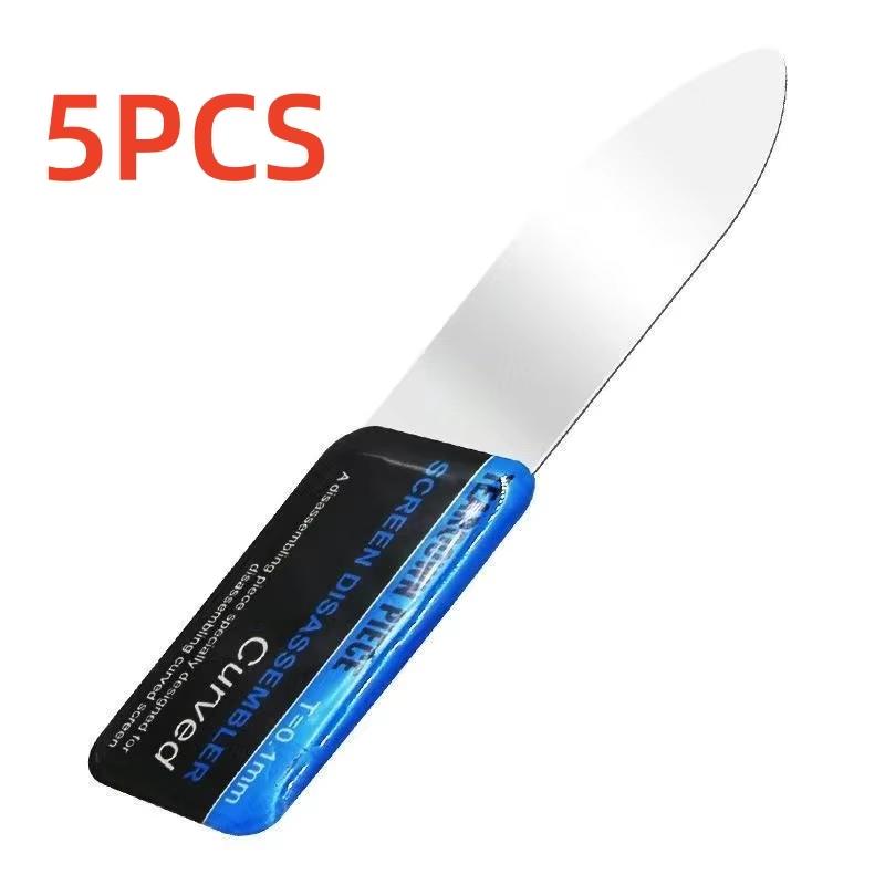 Metal Screen Opening Pry Tool 5Pcs 0.1mm Ultra Thin Disassembly Spudger Piece for Power Bank Earphone Repair