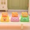 Dollhouse Miniature Toaster Accessory Mini Resin Kitchen Bread Appliance Model for Doll House Breakfast Scene Display