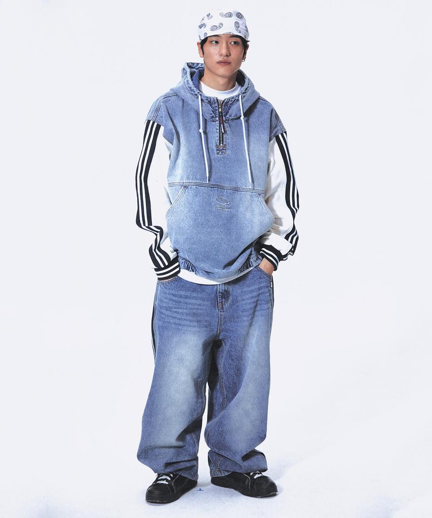 SPORT CHAMBER Sc Track Denim Pants (Blue)