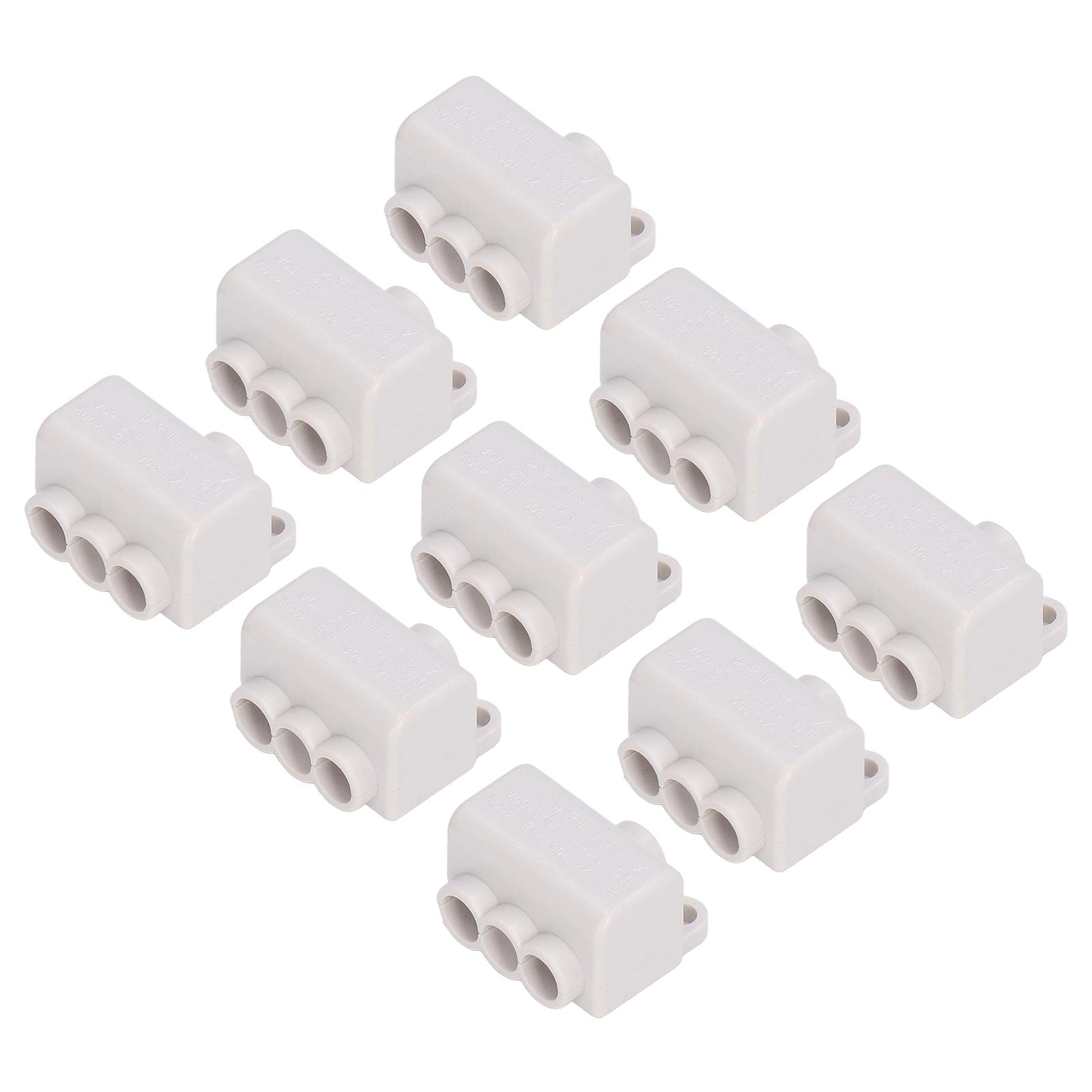 

9 шт. Кабельний розгалужувач, вогнестійкий високопотужний кабельний комбінатор типу T, 400 В 60 А