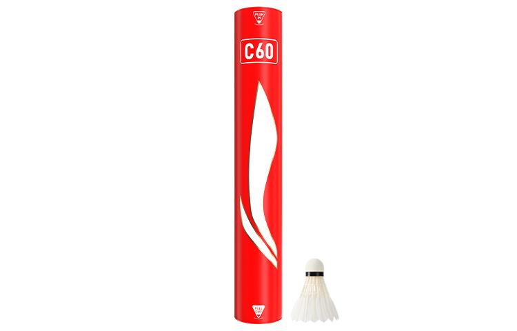 Li Ning C60 Duck Feather Shuttlecock 12 Pack CiGu Duck Feather Match Ball Shuttlecocks AYQR020-11