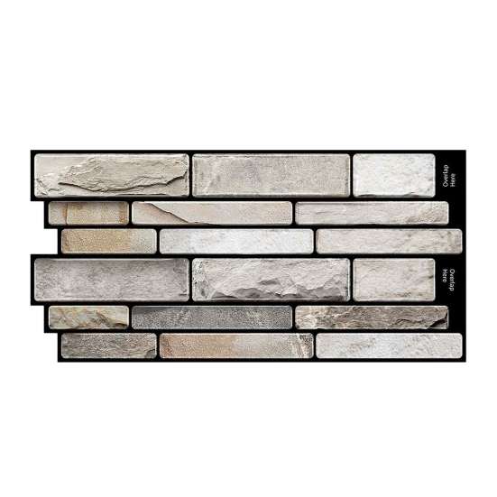 Wall Renovation Stickers Peel And Stick Backsplash, 3D Brick Panels, Self Adhesive Heat Resistant Stove Cover Tile, Faux Stone Wallpaper, On