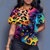 Casual Ladies Short Sleeve Fashion Printed Top Loose T-Shirts Women’s