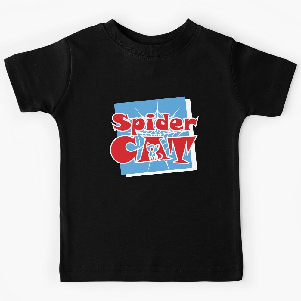 spider cat graphic classic t-shirt Kids T-Shirt 110