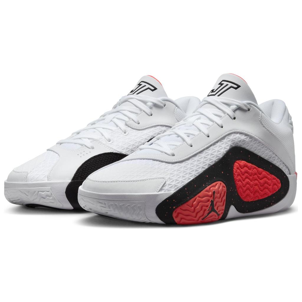 Air Jordan Jordan Tatum 2 PF Red Cement Unisex Sneakers White Bright-Crimson Black FJ6458-106