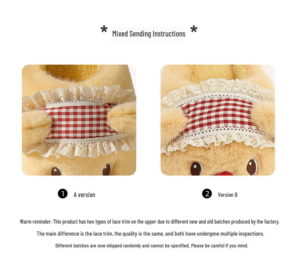 Women's Cute Cartoon Furry Slippers - Plush, Non-Slip, Warm Indoor Winter Footwear