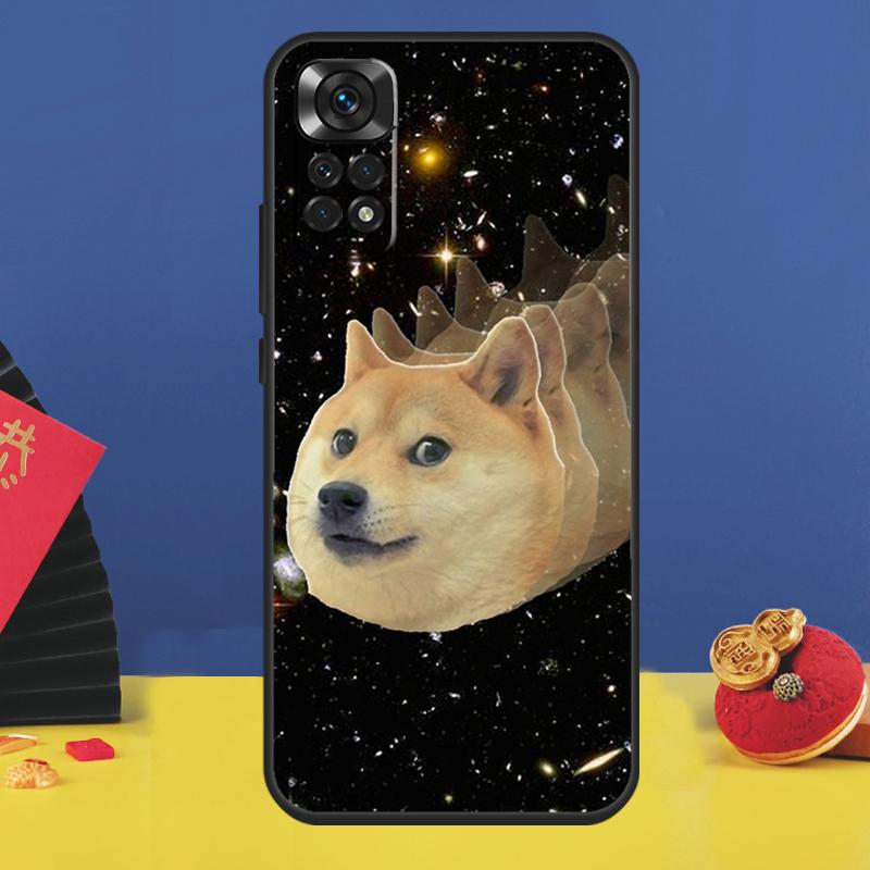 

Space Doge Shiba Inu Phone Case For Xiaomi Redmi Note 14 Pro 13 11 9 10 12 15 Pro Plus 10C 12C 13C 14C 15C Cover Redmi Note 10 4G