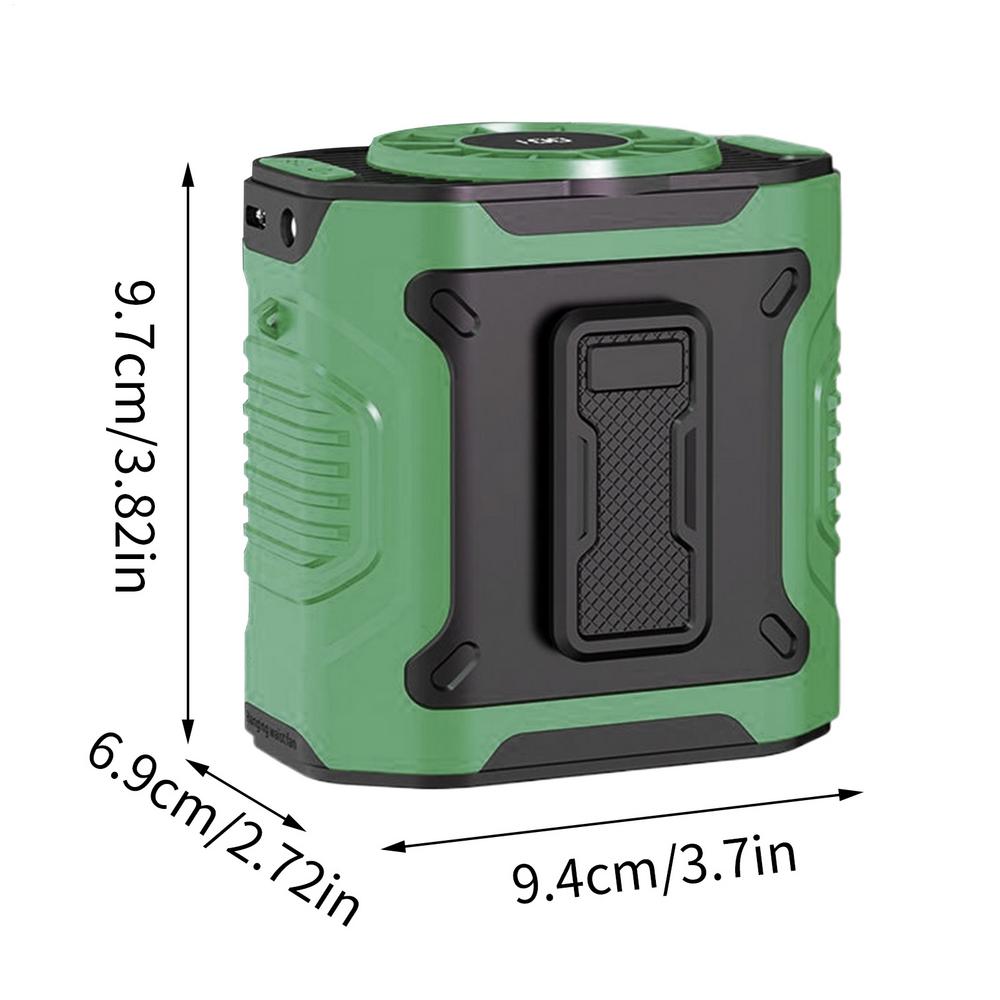 Outdoor waist hanging fan Clip On Rechargeable Fan Small Cooling fan Device Camping Waist Clip Fan with Flashlight 5000mAh