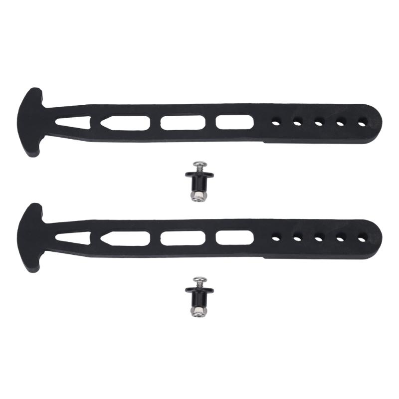 Boat Ladder Hold Down Strap, Black Rubber 5 Hole Replacement Strap for Marine Telescopic Ladder Storage and Securing