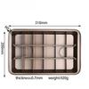 Brownie Pan 18 Pre-slice Nonstick Baking Tray with Dividers Chocolate Cake Mold Square Baking Pan Bakeware