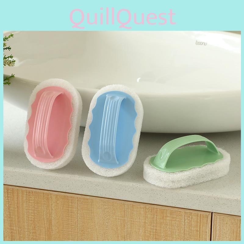 Grip Bathtub Comfort Scrubber With Thick Sponge For Deep Surface Tool Cleaning