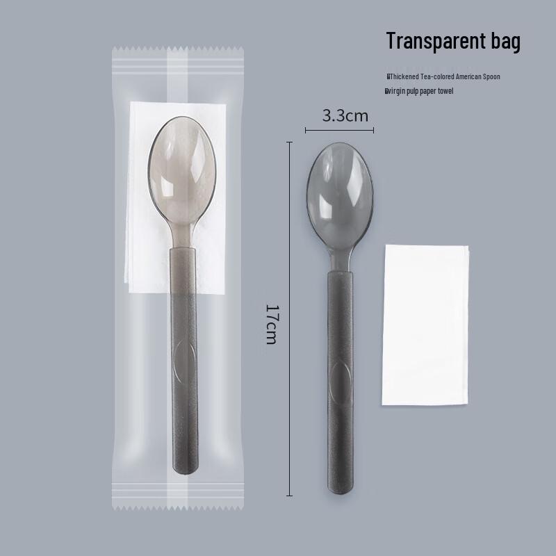 

COFLYEE Individually Wrapped Disposable Plastic Spoons