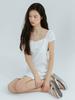 Etmont Lace Trimmed Mini Dress White