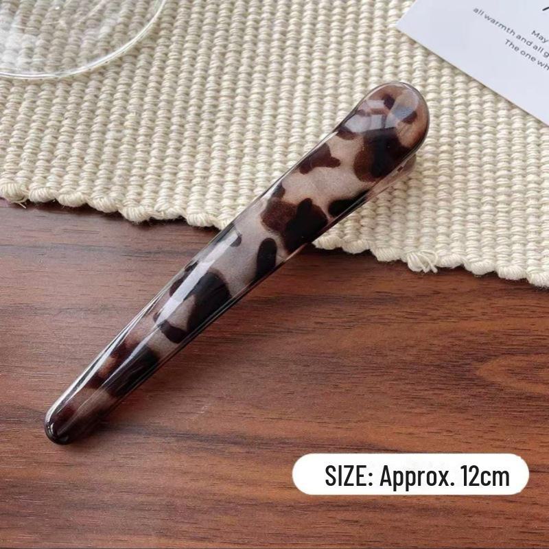 Leopard Print Duckbill Hair Clip for Stylish Side Bangs