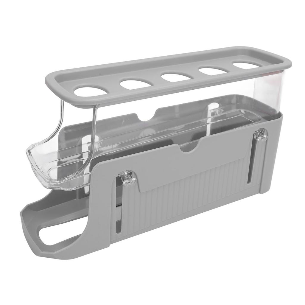 Rolling Egg Dispenser for Refrigerator Space Saving 2 Tier Automatic Egg Storage Container   for Refrigerator Kichen Cabinet