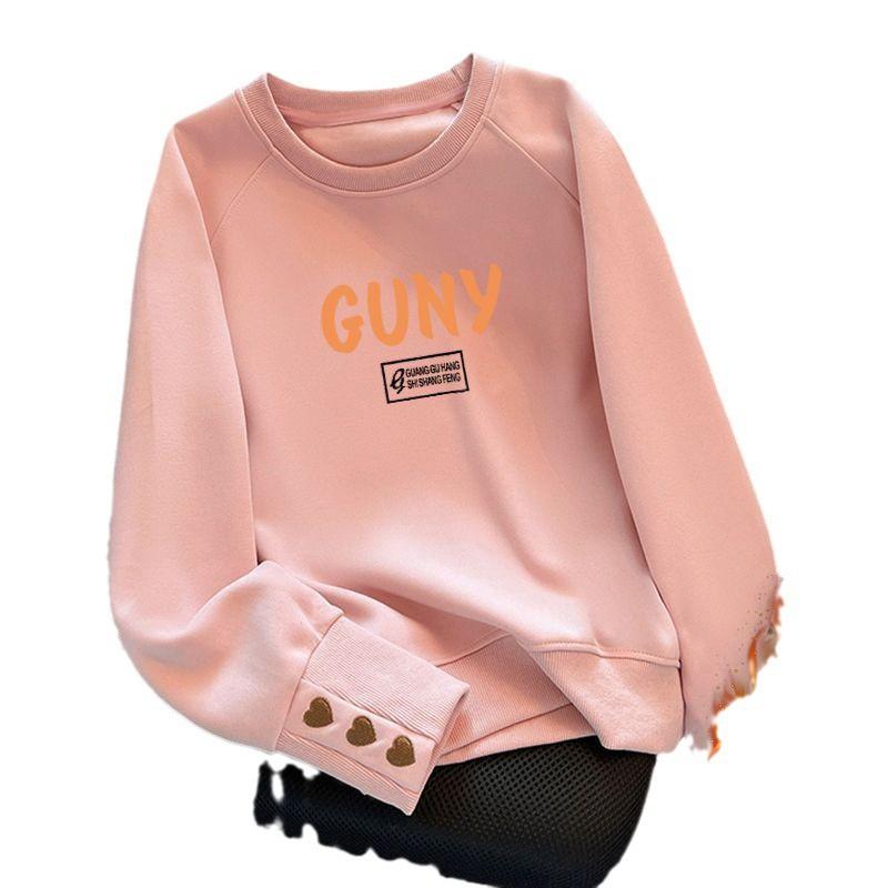Womens Crewneck Sweatshirt Loose Fit Casual Pullover Top Geometric Print Plus Size Fall Winter