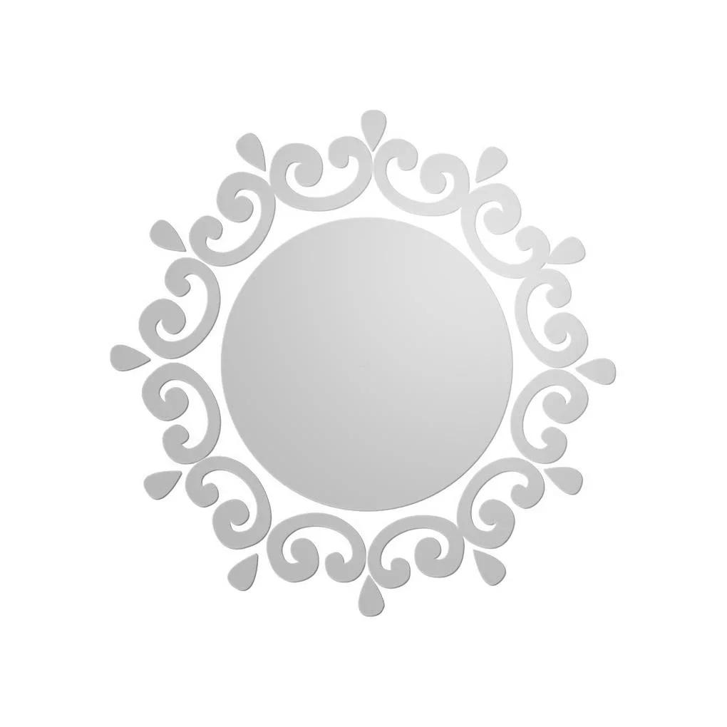 New 3D Acrylic Mirror Sticker Living Room Bedroom Lace Mirror Home Office Wall-Sticker Decals Stickers ECO-Friendly Home Decor