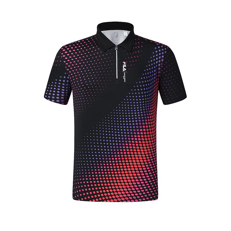 

New FILA ATHLETICS Polo Shirt Men s All Over Print A11M523147FZA 180/100A/XL