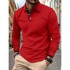Spring and Autumn Men's Long Sleeved Casual Sports Polo Shirt