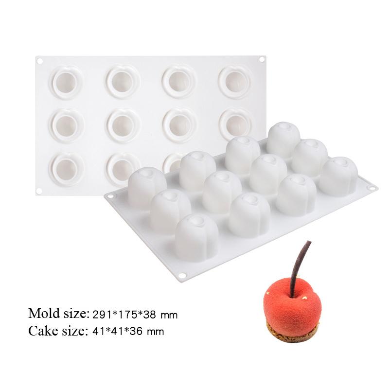Simulated Fruit Silicone Mold Diy Fruit Dessert Mousse Cake Mold Candle Aromatherapy Soap Silicone Mold Home Decoration Mold