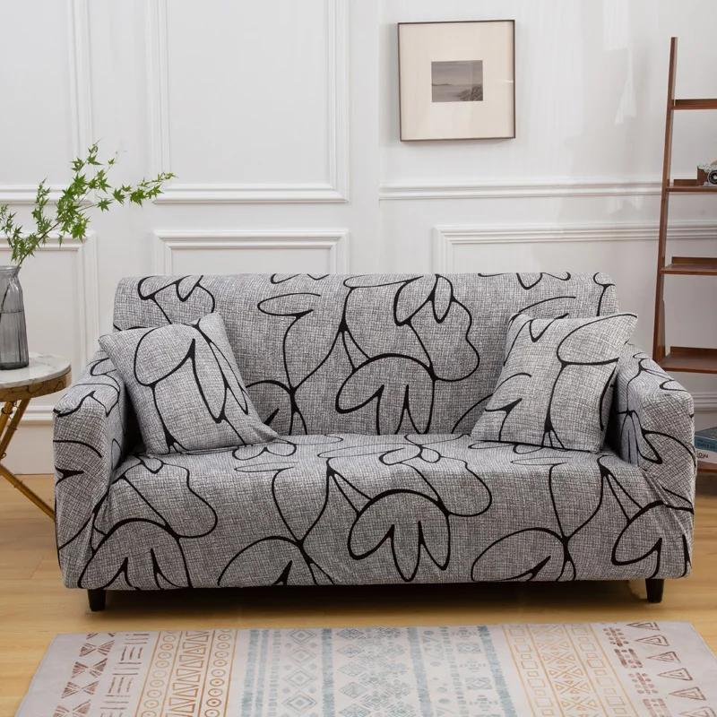 

Эластичные чехлы для диванов для гостиной, чехол для дивана, защита для стула, 1/2/3/4-местные чехлы для дивана с геометрическим рисунком S ( 90-140cm)1pc