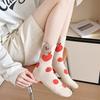 Three-Dimensional Cartoon Animal Socks Medium Tube Socks Hand-Painted Tide Socks Girl Dot Color Matching Pure Cotton Boneless Socks