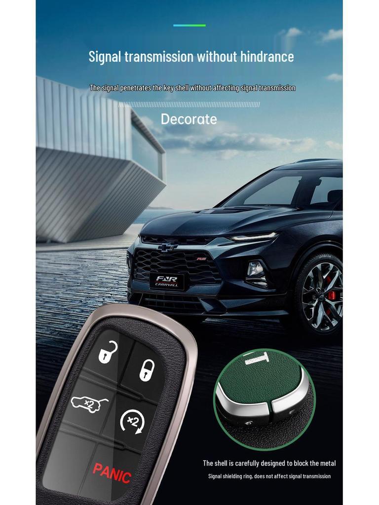 Fiat Viaggio & Ottimo Fernbedienungsschlüsselgehäuse-Set mit Schnalle