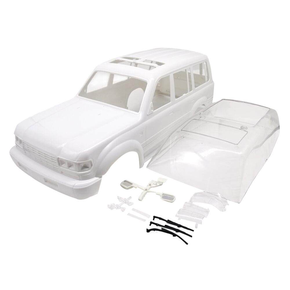 White Car Shell LC80 313 Wheelbase CX10 TRX4 for 1 10 Climbing RC Car Toy PartsWhite