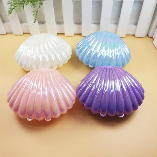 Sea Shell Candy Box Mermaid Shell Treat Container Plastic Chocolate Box Jewelry Holder for Wedding Birthday Shower Decoration