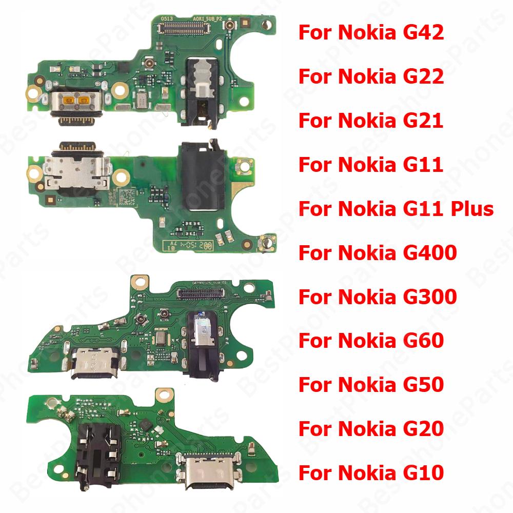 Charging Port For Nokia G42 G22 G21 G11 Plus G400 G300 G60 5G G50 G20 G10 Charge Board Plate Dock Ribbon Socket Usb Connector